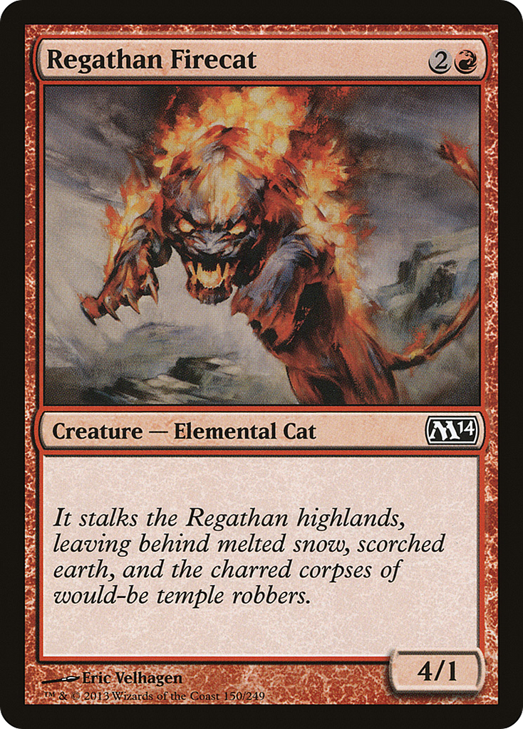 Magic: The Gathering - Regathan Firecat - Magic 2014