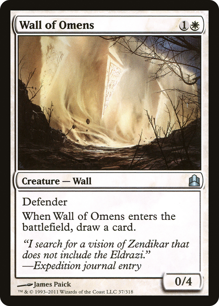 Magic: The Gathering - Wall of Omens - Commander 2011