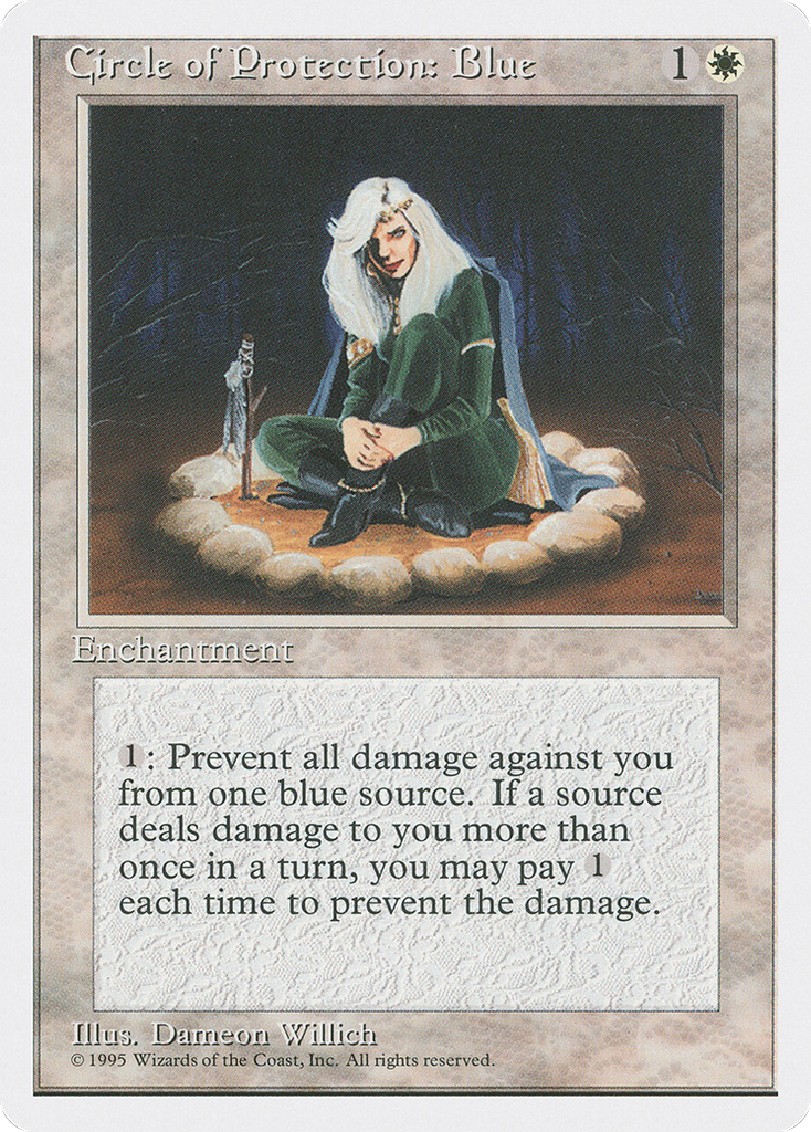 Magic: The Gathering - Circle of Protection: Blue - Fourth Edition