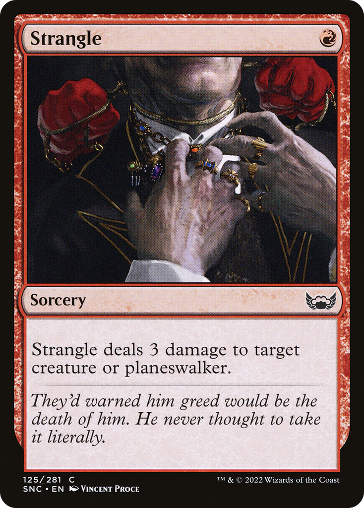 Magic: The Gathering - Strangle Foil - Streets of New Capenna