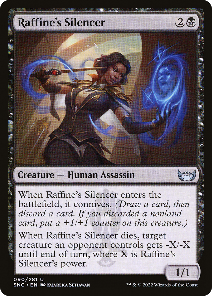 Magic: The Gathering - Raffine's Silencer Foil - Streets of New Capenna