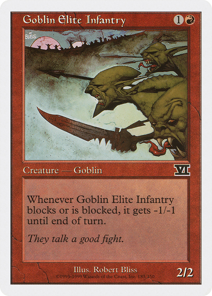 Magic: The Gathering - Goblin Elite Infantry - Classic Sixth Edition