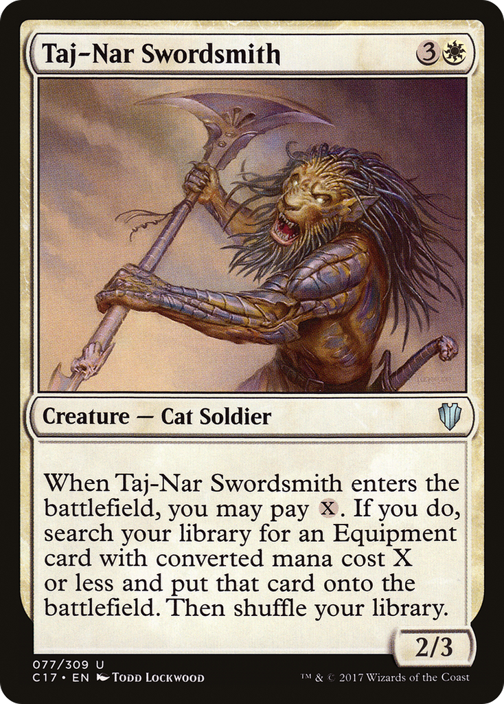 Magic: The Gathering - Taj-Nar Swordsmith - Commander 2017