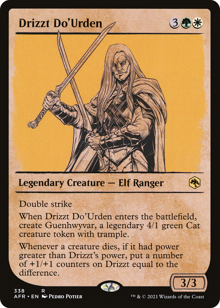 Magic: The Gathering - Drizzt Do'Urden Foil - Adventures in the Forgotten Realms