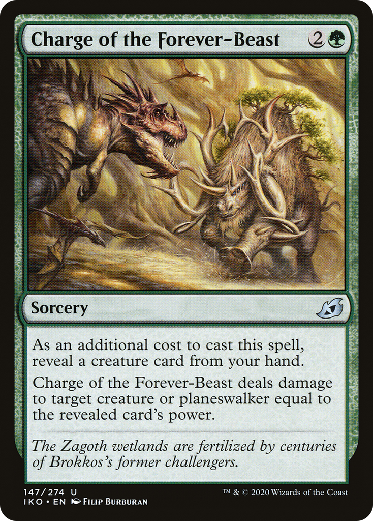 Magic: The Gathering - Charge of the Forever-Beast - Ikoria: Lair of Behemoths