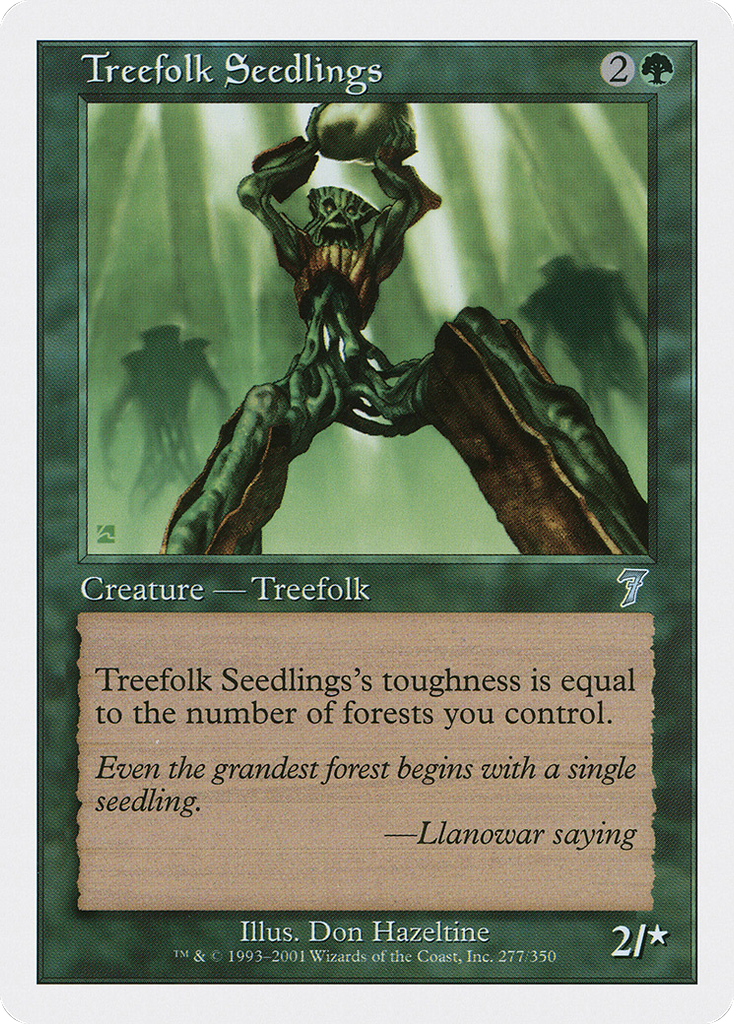 Magic: The Gathering - Treefolk Seedlings - Seventh Edition