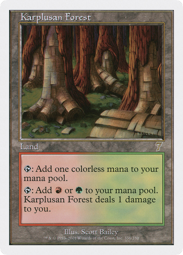 Magic: The Gathering - Karplusan Forest - Seventh Edition