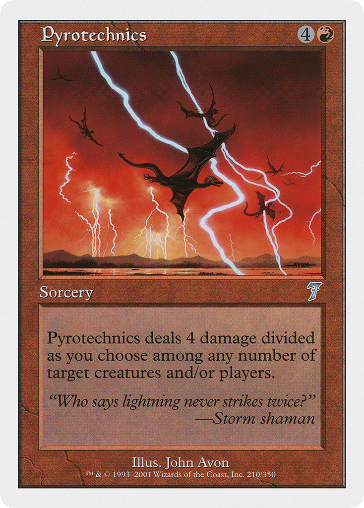 Magic: The Gathering - Pyrotechnics - Seventh Edition