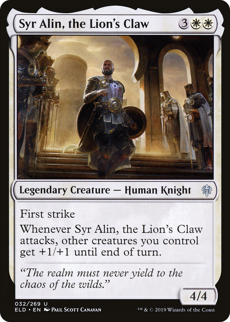 Magic: The Gathering - Syr Alin, the Lion's Claw - Throne of Eldraine