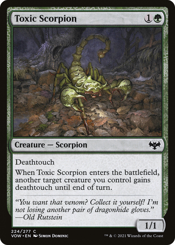 Magic: The Gathering - Toxic Scorpion - Innistrad: Crimson Vow