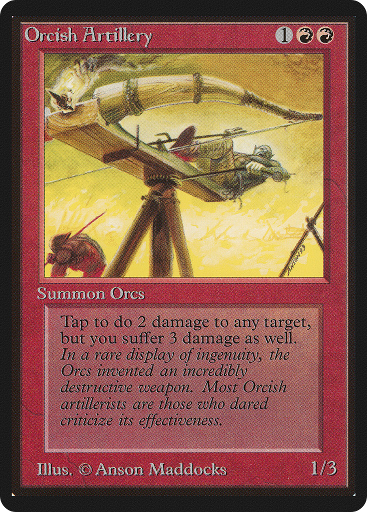 Magic: The Gathering - Orcish Artillery - Limited Edition Beta