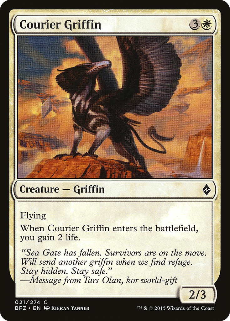 Magic: The Gathering - Courier Griffin - Battle for Zendikar