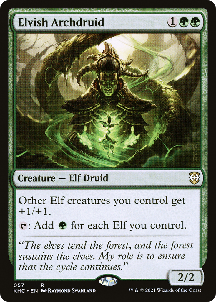 Magic: The Gathering - Elvish Archdruid - Kaldheim Commander