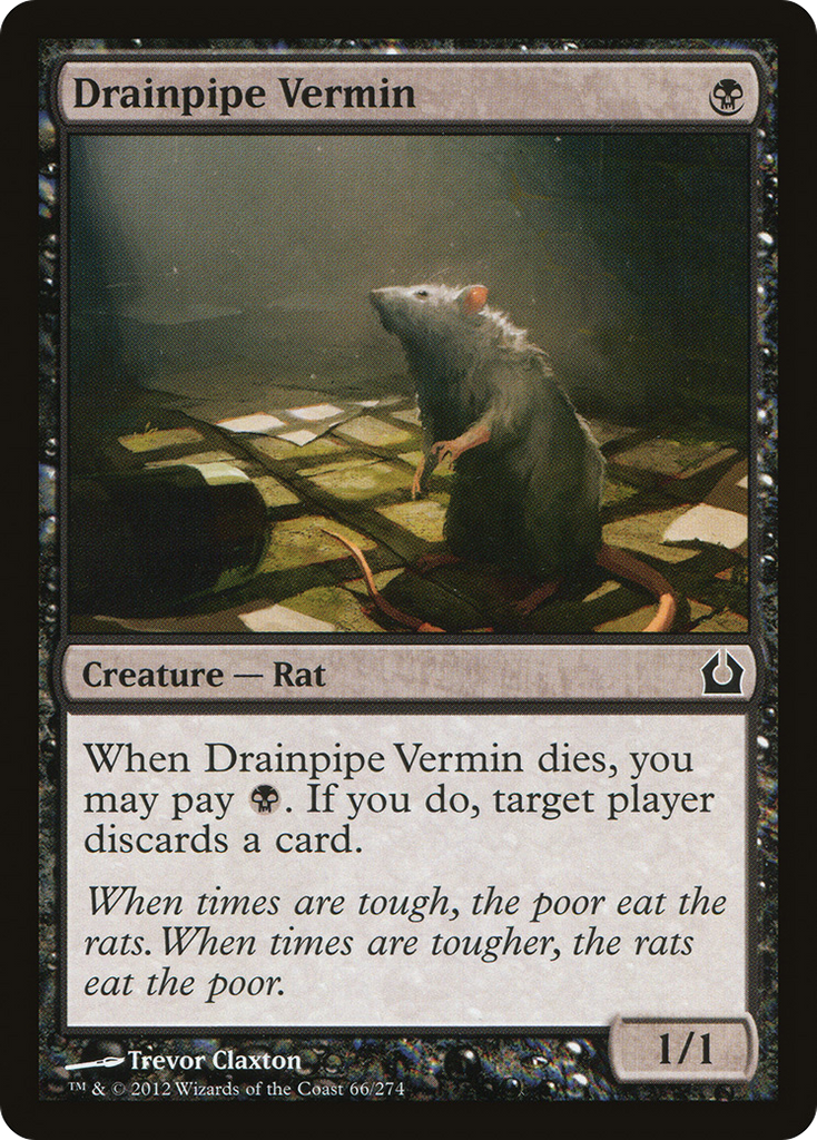 Magic: The Gathering - Drainpipe Vermin - Return to Ravnica