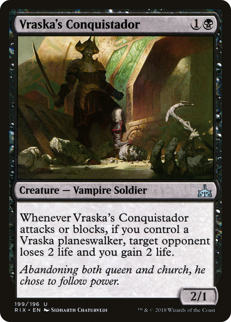 Magic: The Gathering - Vraska's Conquistador - Rivals of Ixalan