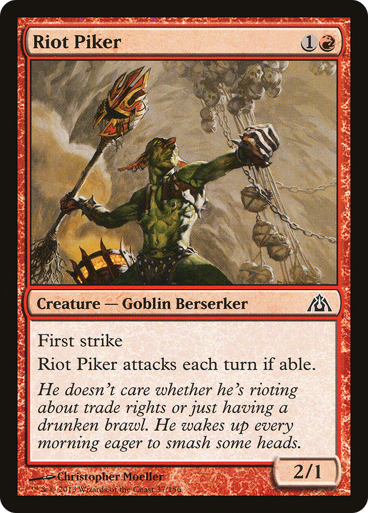 Magic: The Gathering - Riot Piker - Dragon's Maze