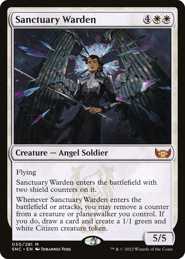 Magic: The Gathering - Sanctuary Warden Foil - Streets of New Capenna