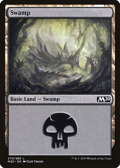 Magic the Gathering - Swamp #270 Foil - Core Set 2020