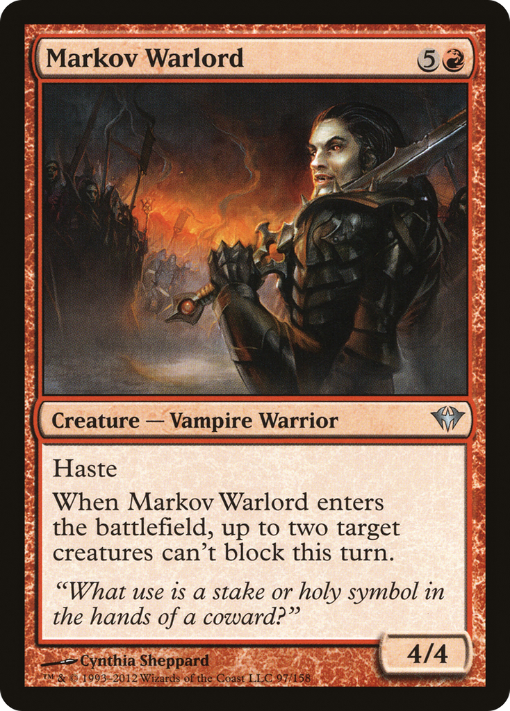 Magic: The Gathering - Markov Warlord - Dark Ascension
