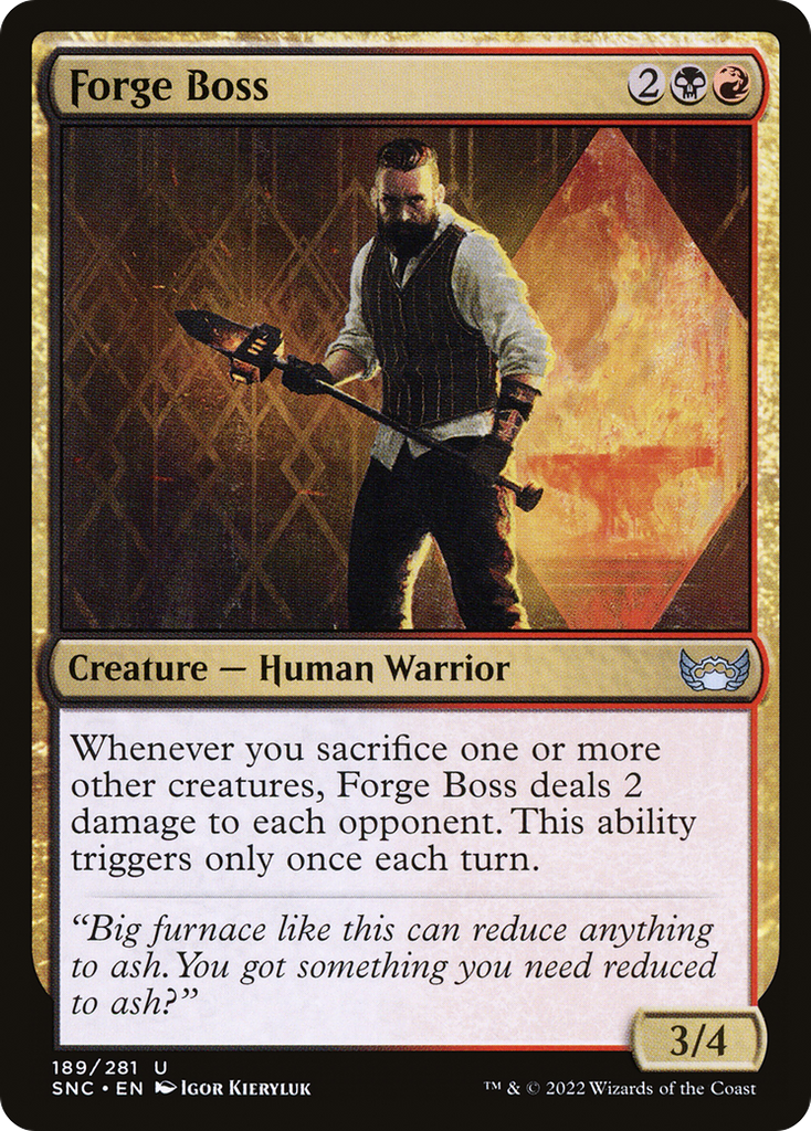 Magic: The Gathering - Forge Boss Foil - Streets of New Capenna