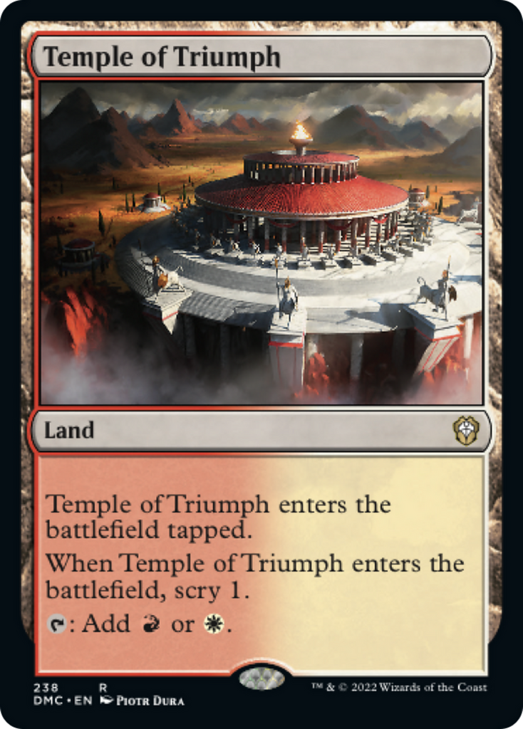 Magic: The Gathering - Temple of Triumph - Dominaria United Commander