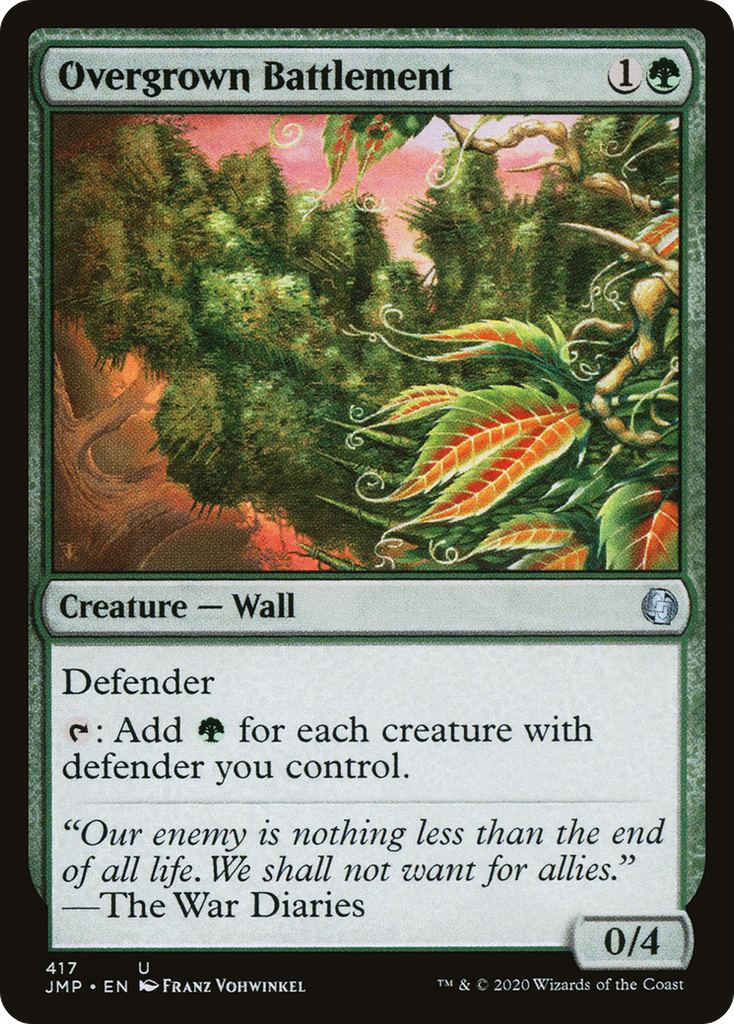 Magic: The Gathering - Overgrown Battlement - Jumpstart