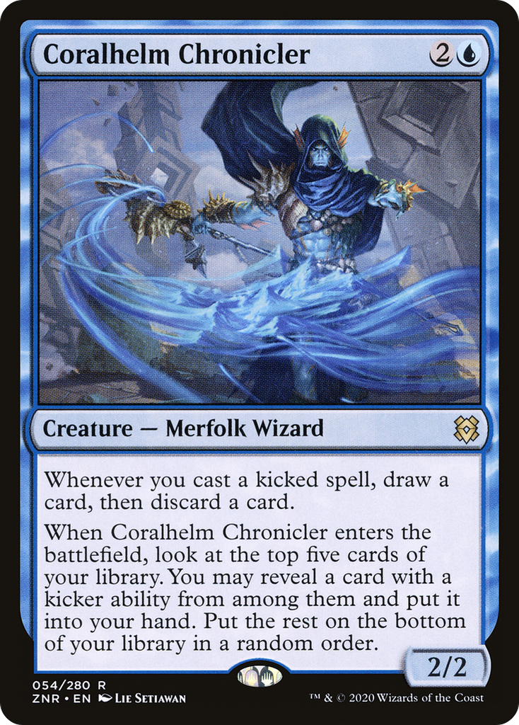 Magic: The Gathering - Coralhelm Chronicler Foil - Zendikar Rising