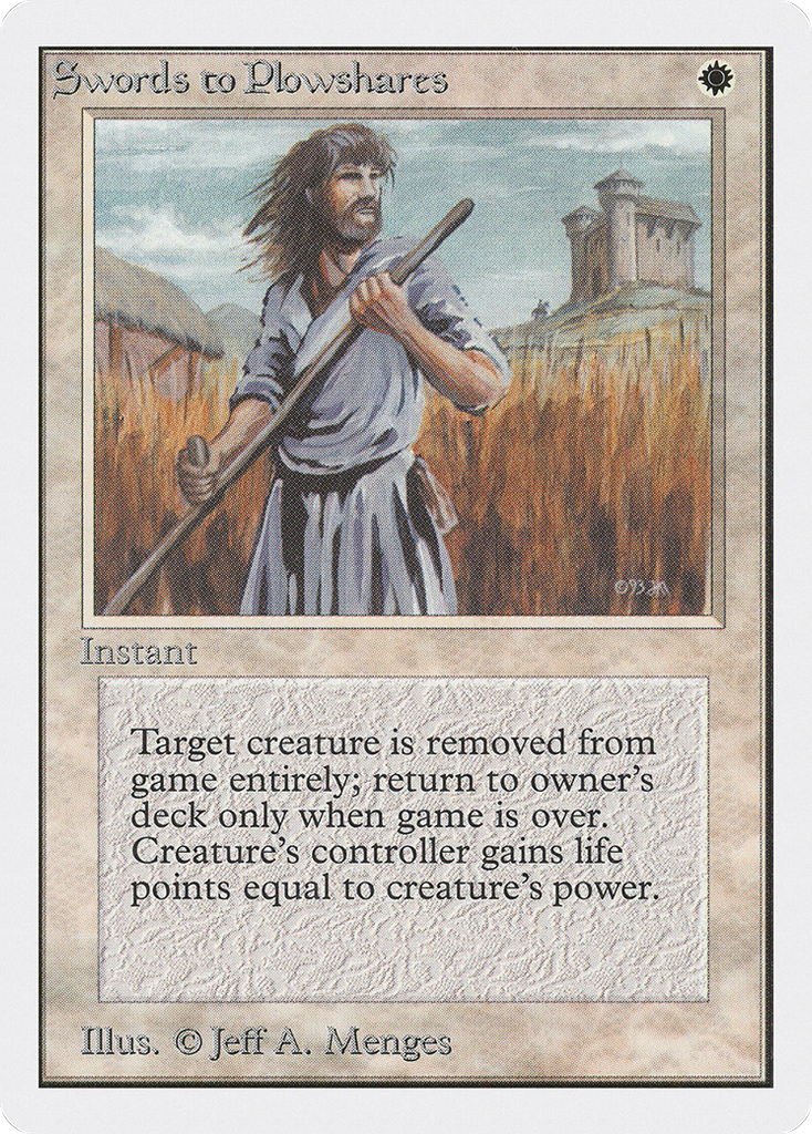 Magic: The Gathering - Swords to Plowshares - Unlimited Edition