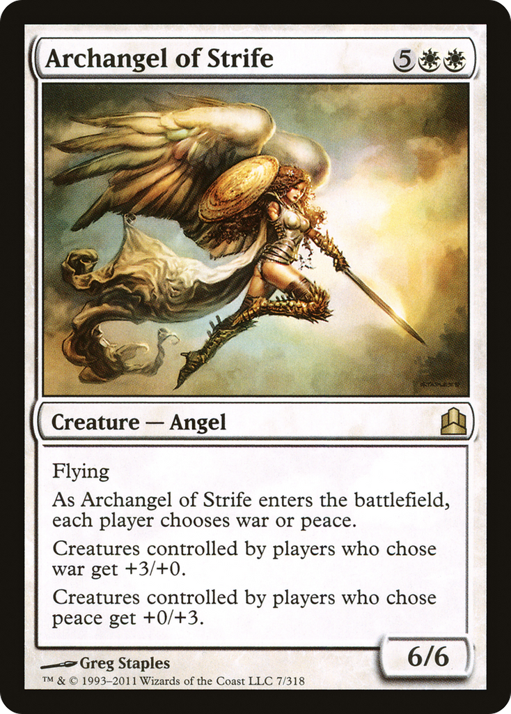 Magic: The Gathering - Archangel of Strife - Commander 2011