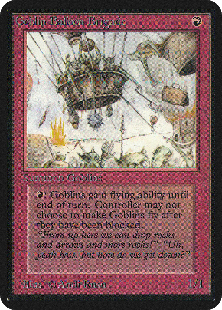 Magic: The Gathering - Goblin Balloon Brigade - Limited Edition Alpha