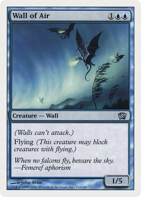 Magic: The Gathering - Wall of Air - Eighth Edition