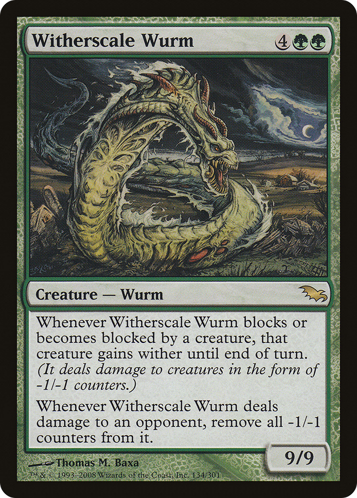 Magic: The Gathering - Witherscale Wurm - Shadowmoor