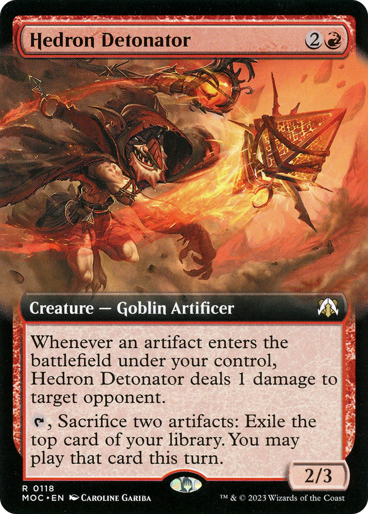 Magic: The Gathering - Hedron Detonator Foil - March of the Machine Commander