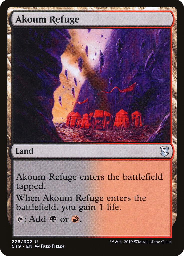 Magic: The Gathering - Akoum Refuge - Commander 2019