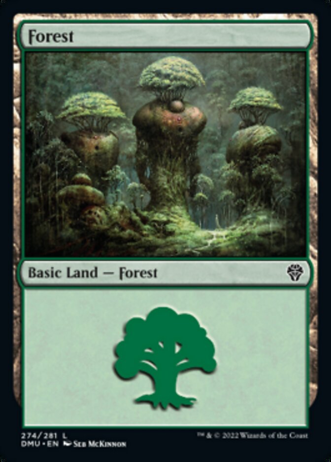 Magic the Gathering - Forest #274 Foil - Dominaria United