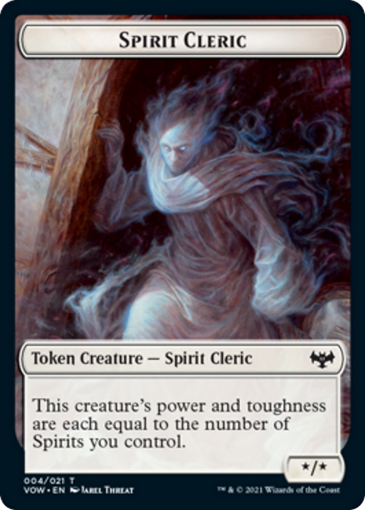 Magic: The Gathering - Spirit Cleric Token - Innistrad: Crimson Vow Tokens