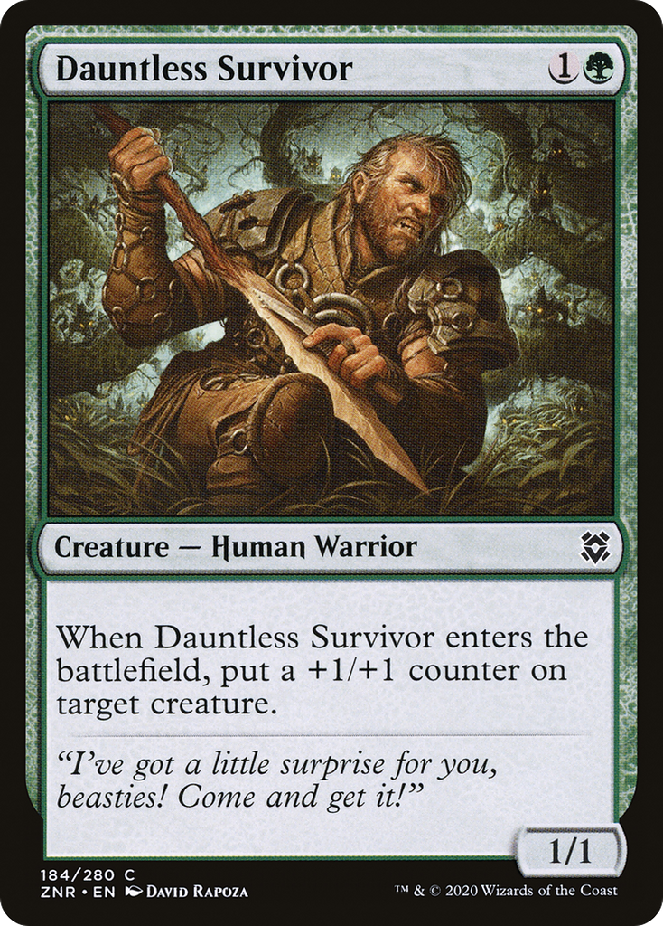 Magic: The Gathering - Dauntless Survivor - Zendikar Rising