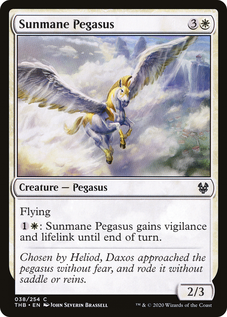 Magic: The Gathering - Sunmane Pegasus - Theros Beyond Death