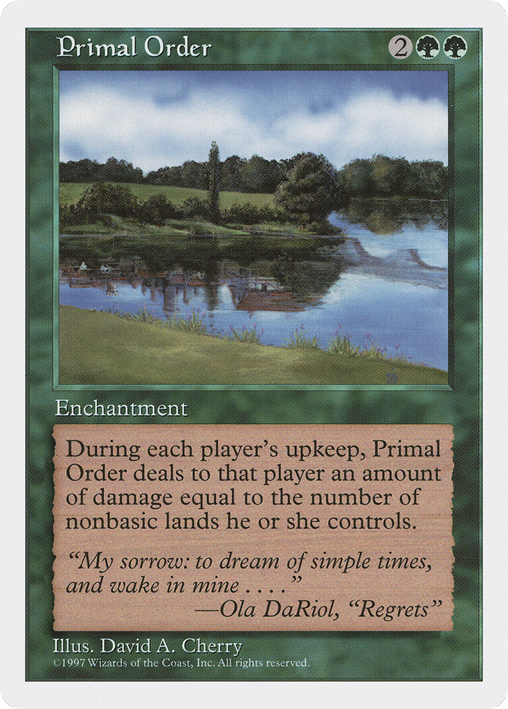 Magic: The Gathering - Primal Order - Fifth Edition