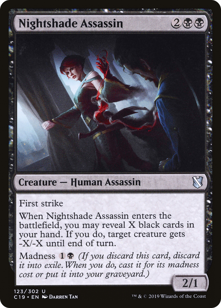 Magic: The Gathering - Nightshade Assassin - Commander 2019