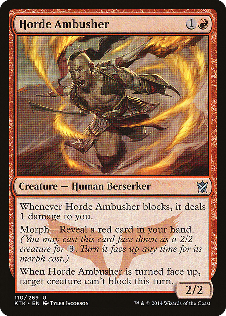 Magic: The Gathering - Horde Ambusher - Khans of Tarkir