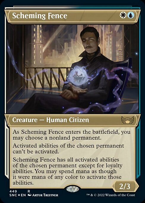 Magic the Gathering - Scheming Fence Foil - Streets of New Capenna