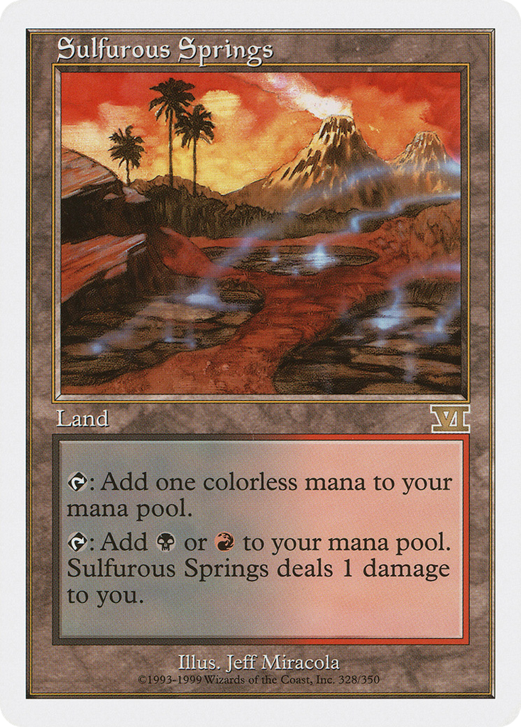 Magic: The Gathering - Sulfurous Springs - Classic Sixth Edition