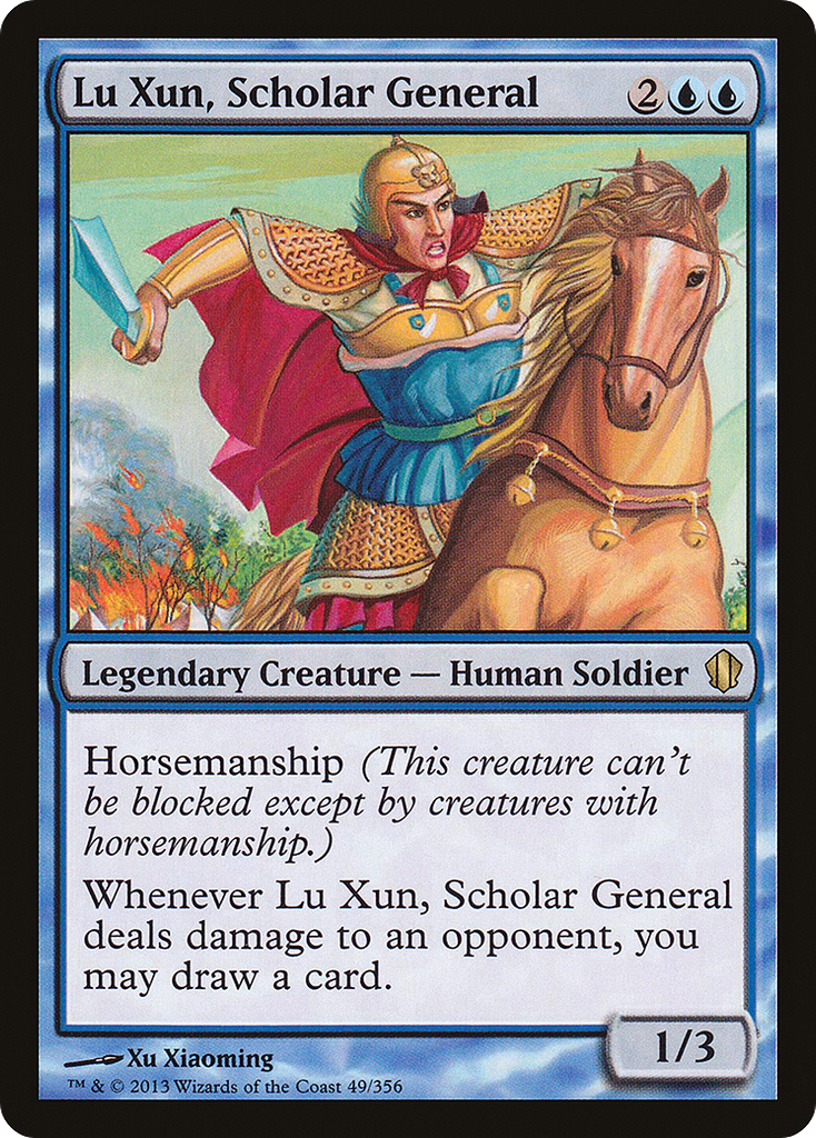 Magic: The Gathering - Lu Xun, Scholar General - Commander 2013