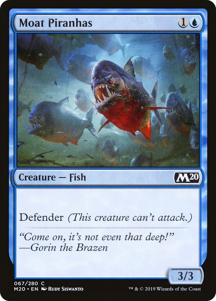 Magic: The Gathering - Moat Piranhas - Core Set 2020