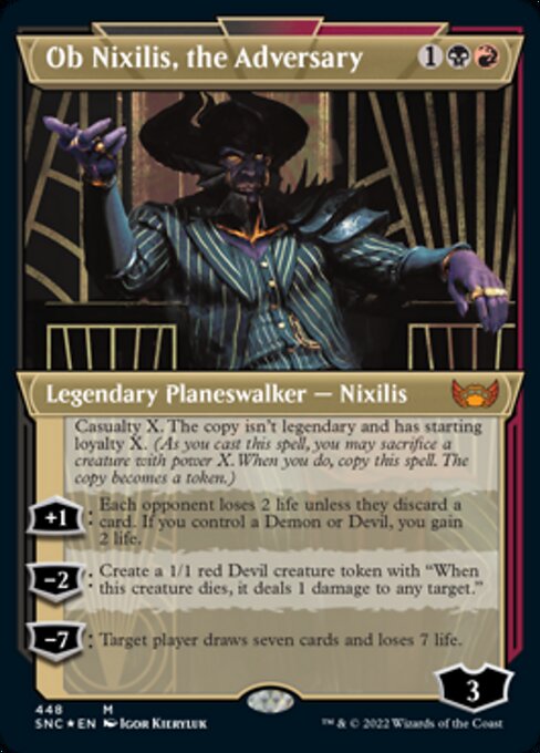 Magic the Gathering - Ob Nixilis, the Adversary Foil - Streets of New Capenna