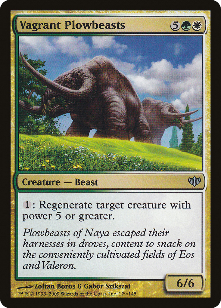 Magic: The Gathering - Vagrant Plowbeasts - Conflux