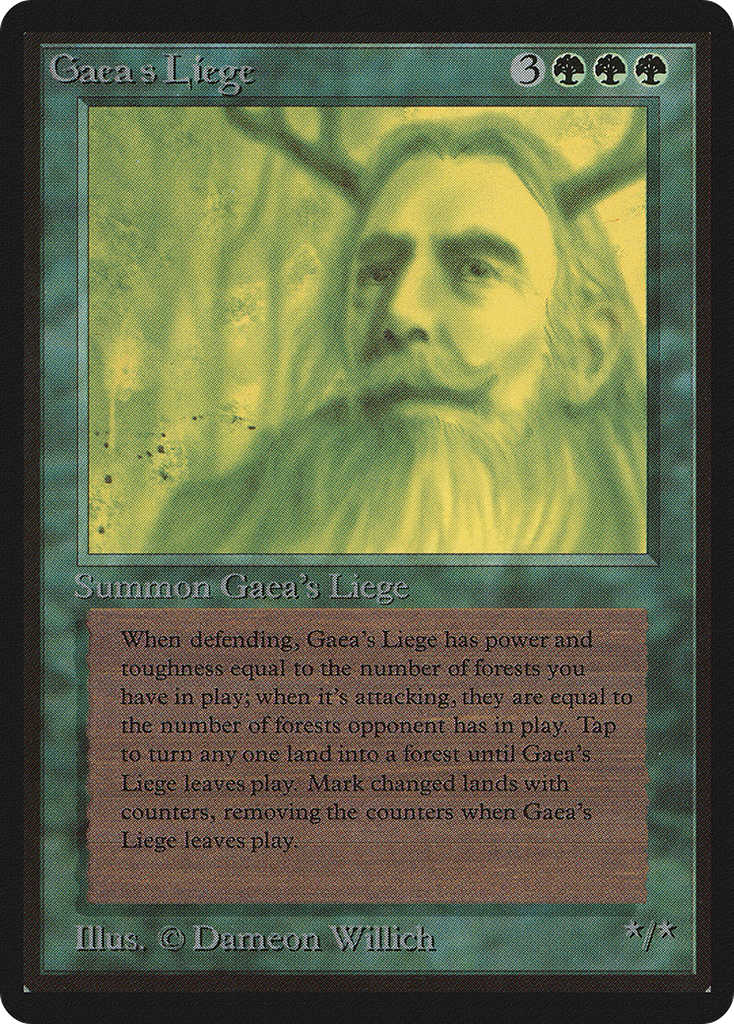 Magic: The Gathering - Gaea's Liege - Limited Edition Beta