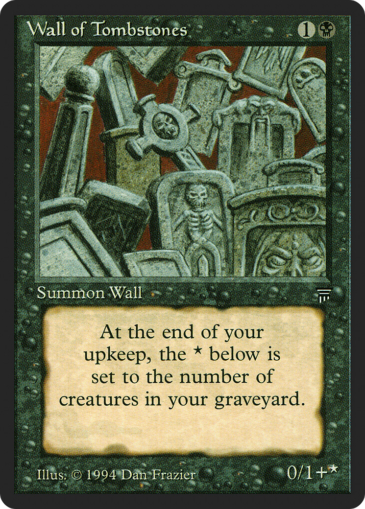 Magic: The Gathering - Wall of Tombstones - Legends
