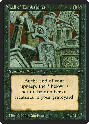 Magic: The Gathering - Wall of Tombstones - Legends